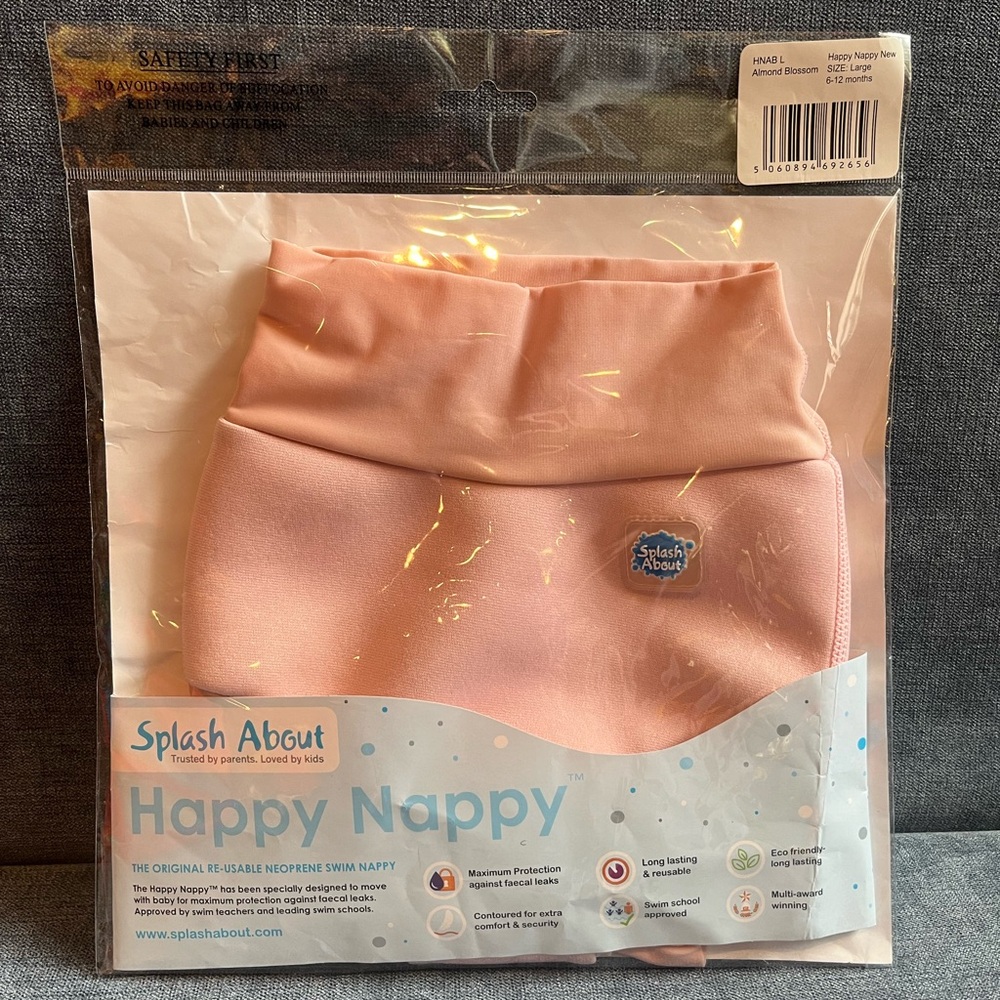Splash About Happy Nappy Baby Girl’s 6-12 Month Swim Diaper
